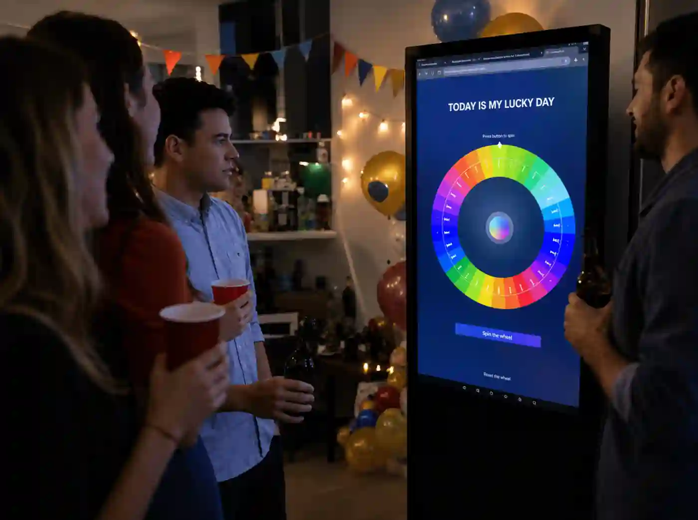 Ruleta Digital Promocional en un esdeveniment real