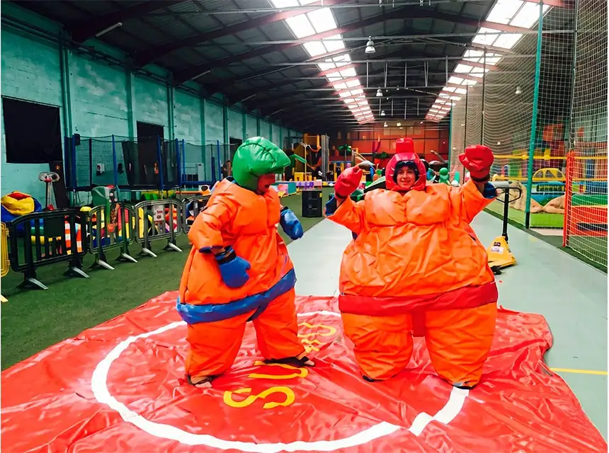Sumo Suits at a real event