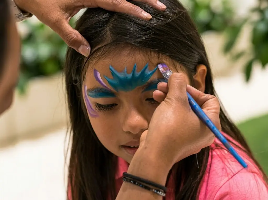 Face Painting for Events at a real event