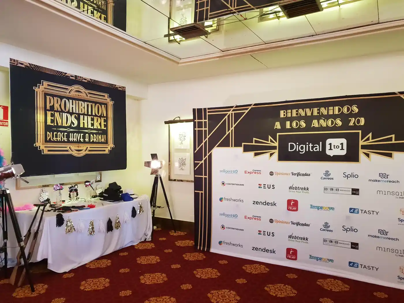 Custom Photocall at a real event