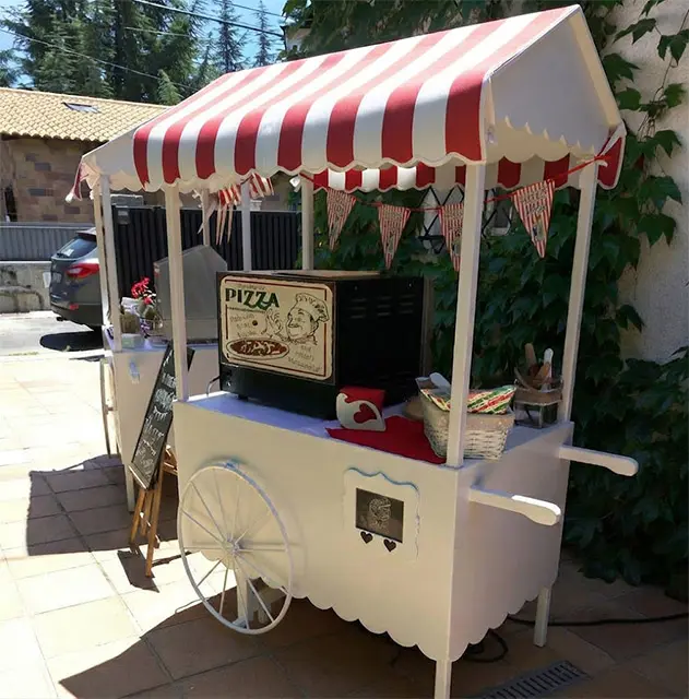 Carro de Pizzes en un esdeveniment real