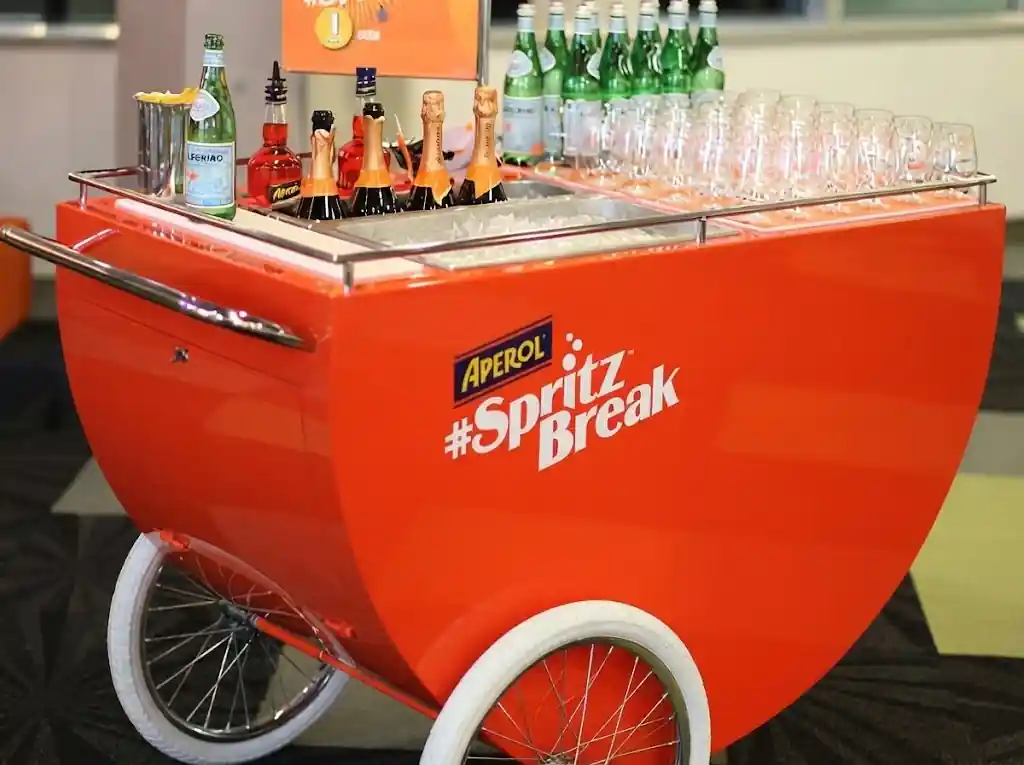 Spritz bar at an Italian themed party