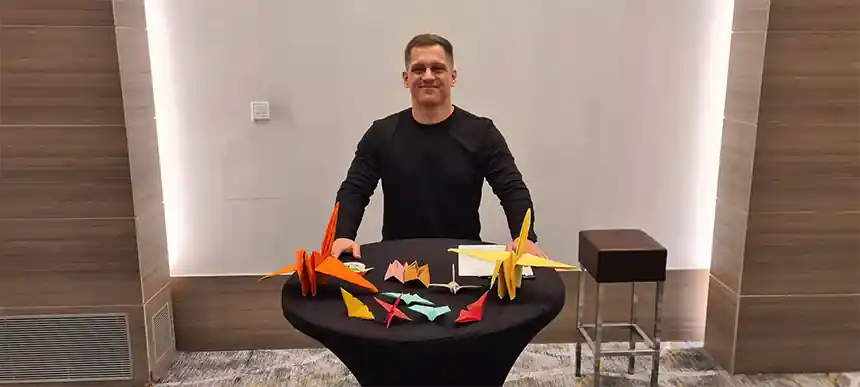 Origami para Eventos en un evento real