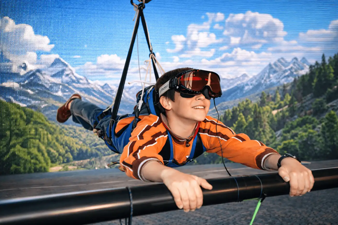 Simulador d'Ala Delta VR en un esdeveniment real