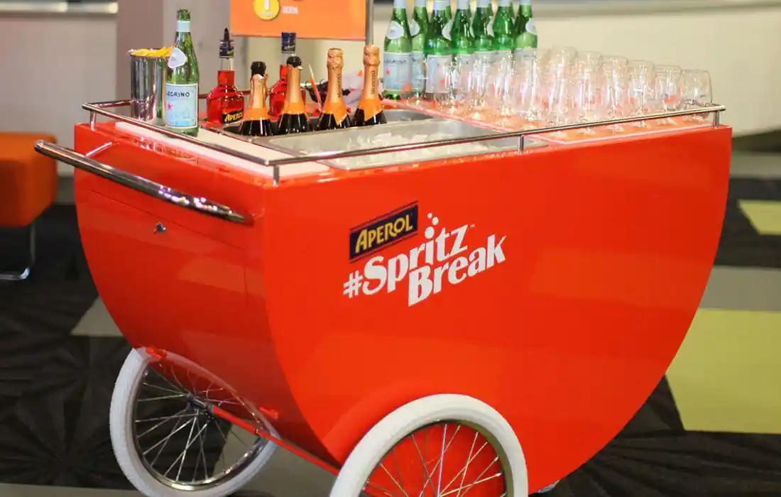 Aperol Spritz Cart at a real event