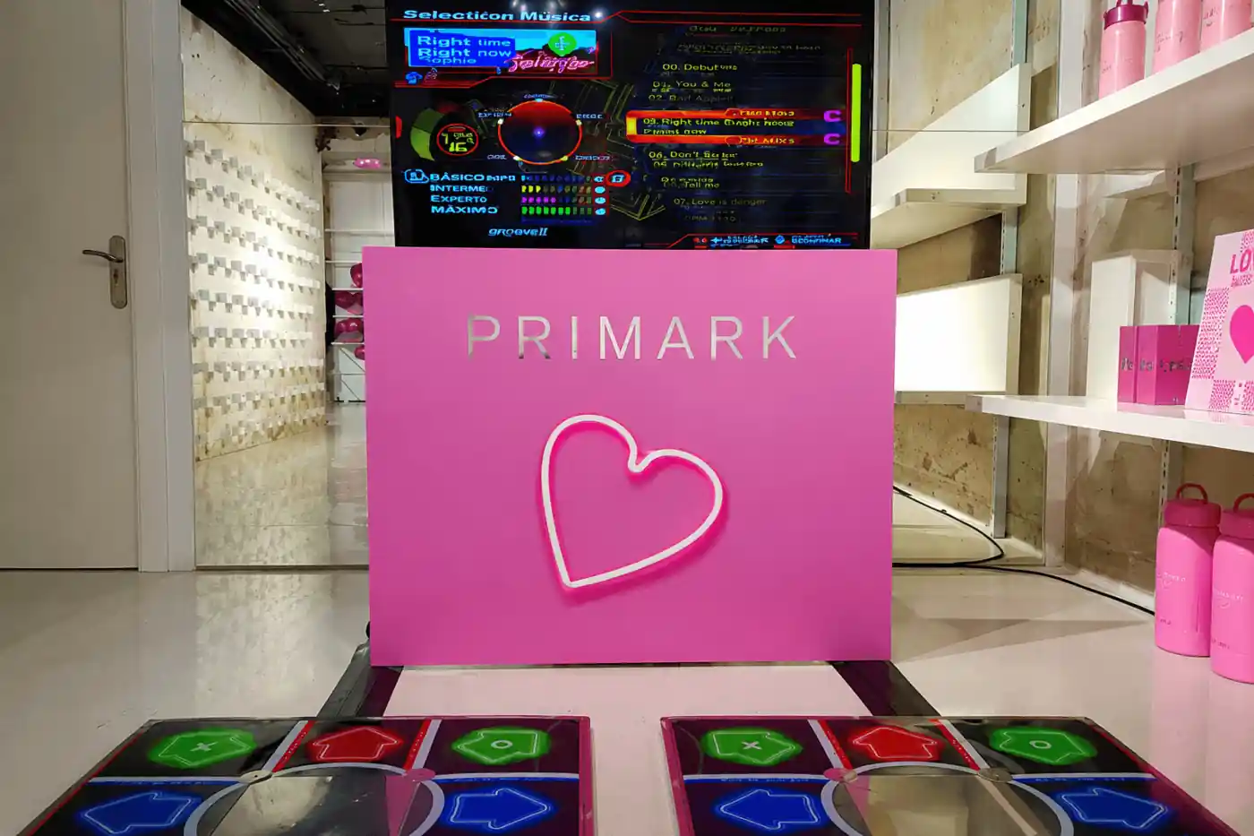 Máquina de bailar para Primark en Madrid