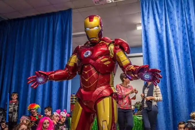 Xanquers Iron Man en un esdeveniment real