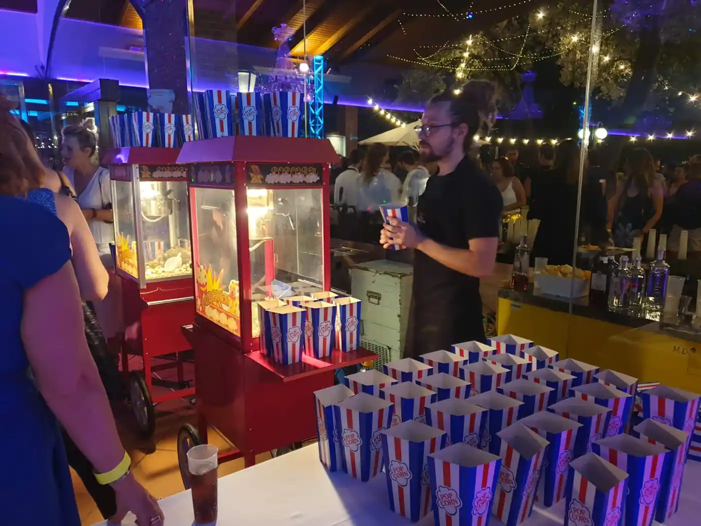Carrito de Palomitas en un evento real