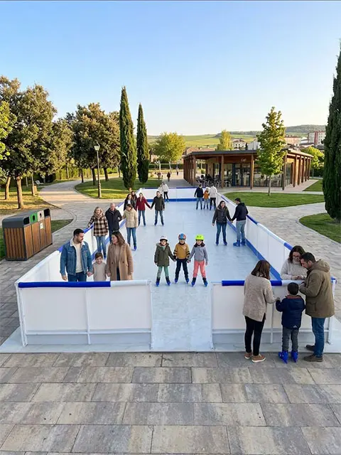 Pista de Gel Sintètic Ecològica en un esdeveniment real