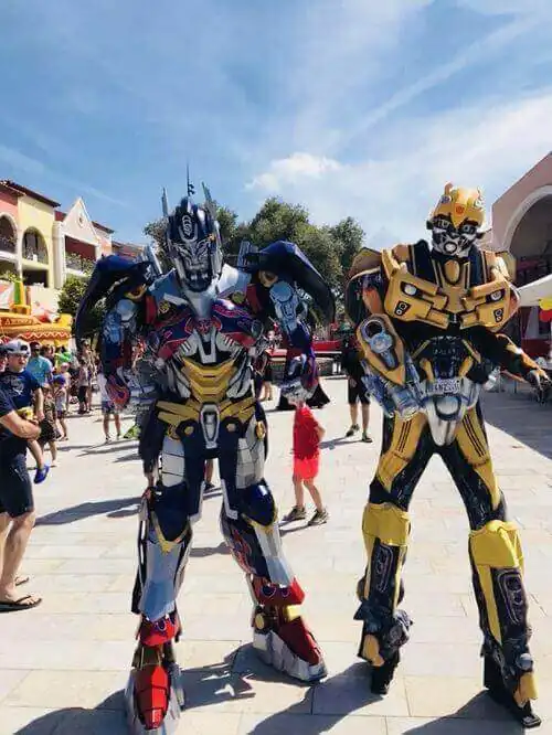 Xanquers Transformer Optimus Prime en un esdeveniment real
