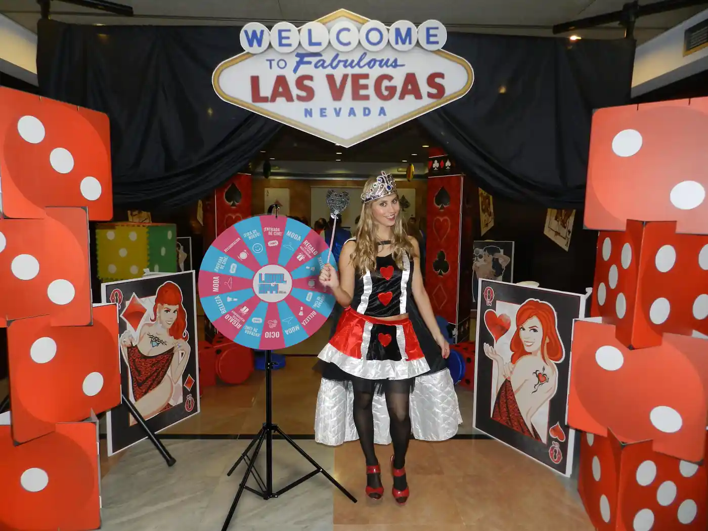 Ruleta promocional de alquiler: la estrella de nuestro evento Welcome to Las Vegas