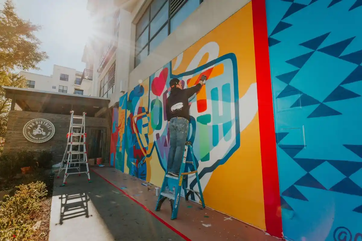 Team Building Graffiti: Mural Col·laboratiu en un esdeveniment real