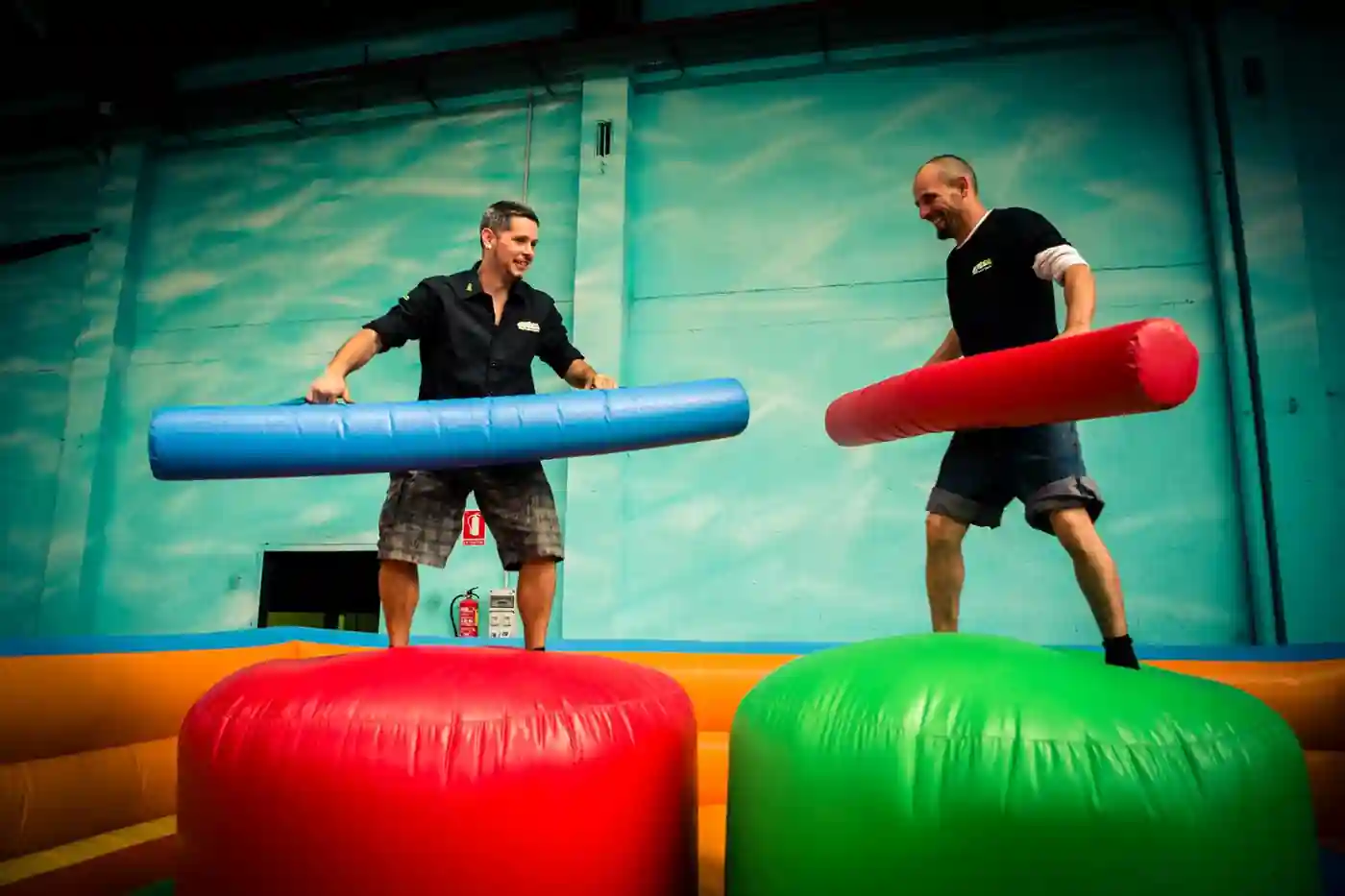 Gladiator Duel Inflatable at a real event