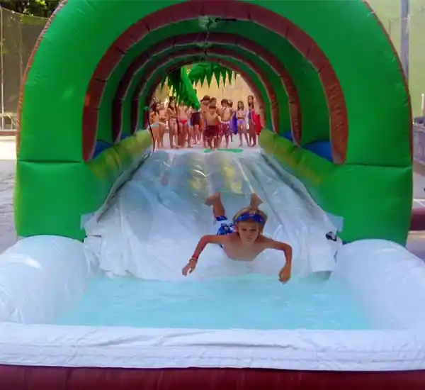 Palm Trees Slider Water Inflatable at a real event