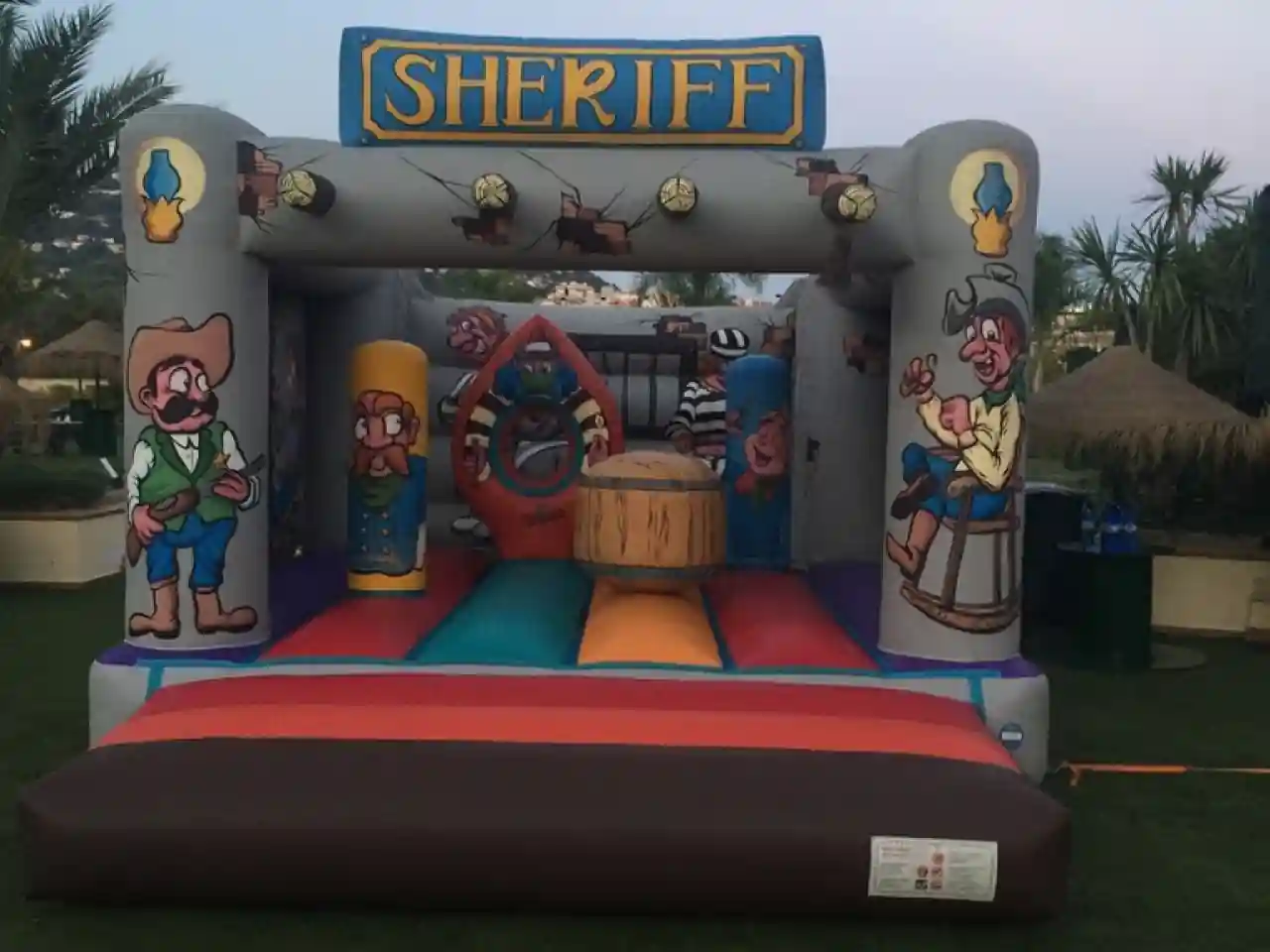 Inflable Xèrif en un esdeveniment real