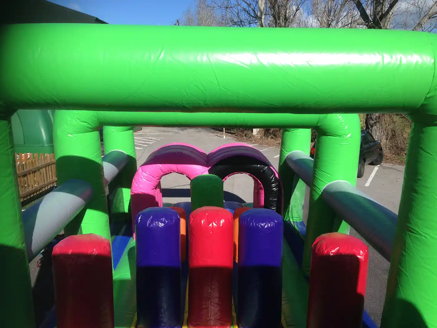 Pista Americana Inflable Fantasia en un esdeveniment real