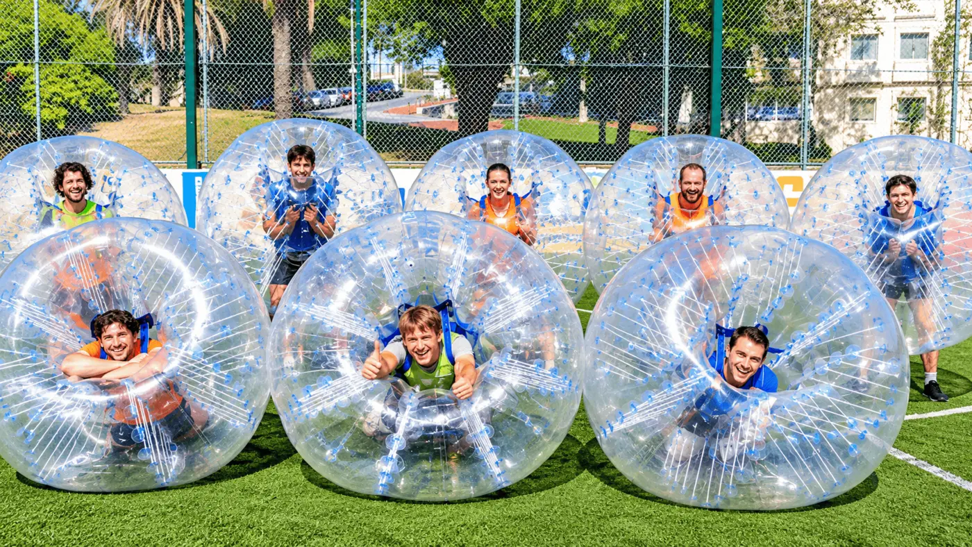 Bubble Football at a real event