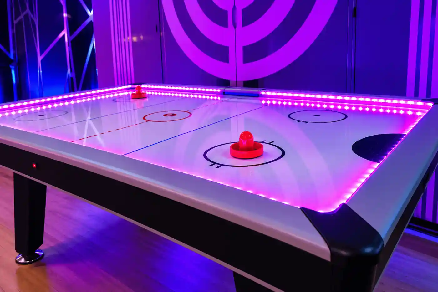 Taula d'Air Hockey en un esdeveniment real