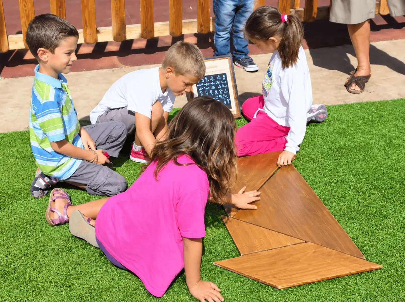 Giant Tangram at a real event