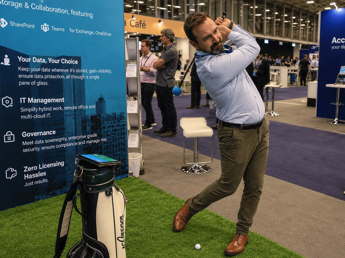 Golf Simulator at a real event