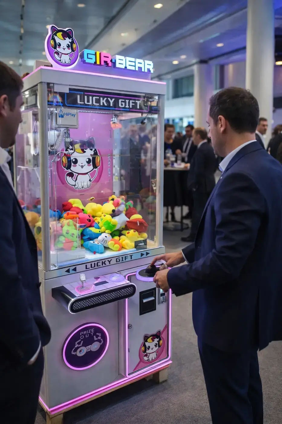 Guests playing at an American funfair themed party
