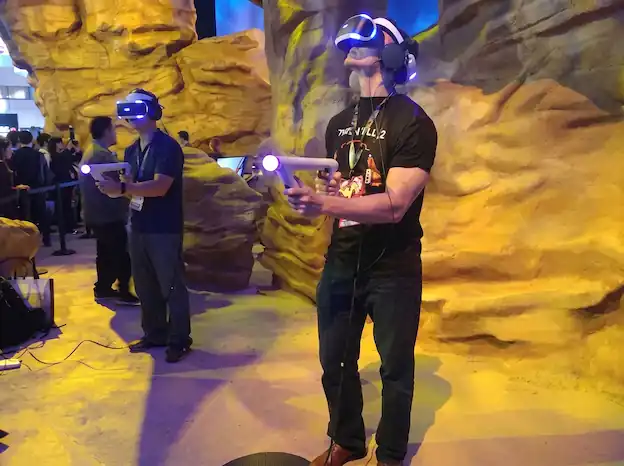 Virtual target tournament at a gaming event