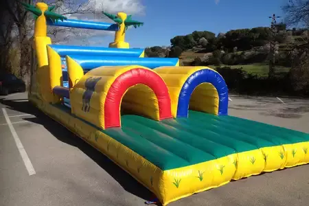Bouncy castle at a company family day in Barcelona