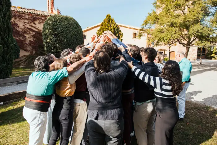 Castell aixecat per una empresa a Barcelona