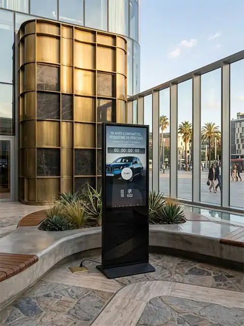 Press The Button game on a trade show stand