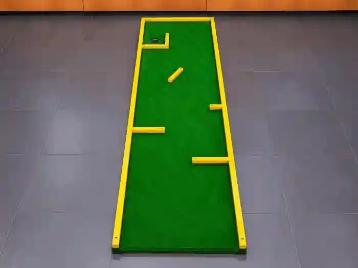 Pista 10 del minigolf per a esdeveniments: El Laberint (200 × 60 cm)