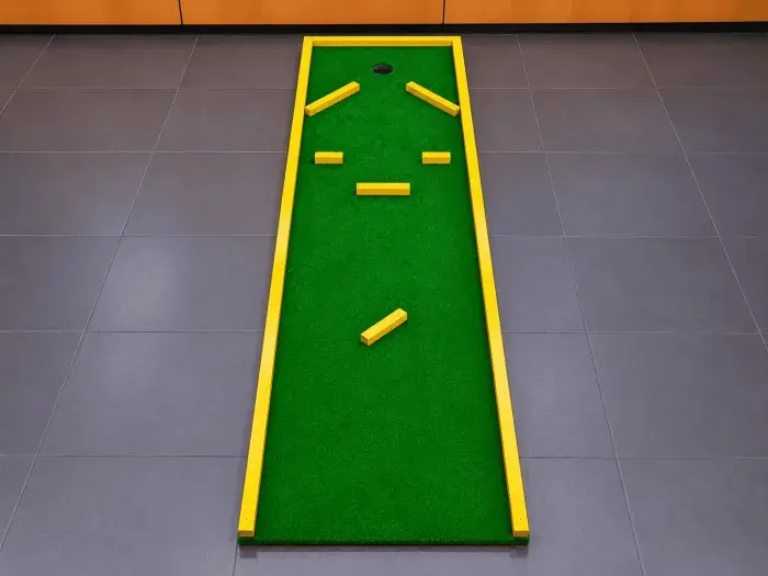 Pista 12 del minigolf per a esdeveniments: La Gran Barrera (200 × 60 cm)