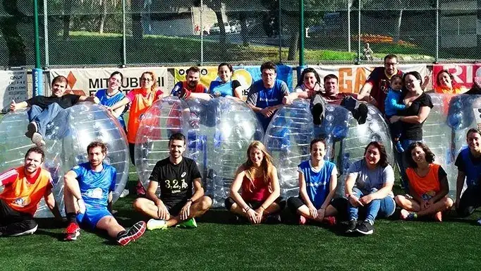 Plaça futbolera en una festa major d'ajuntament