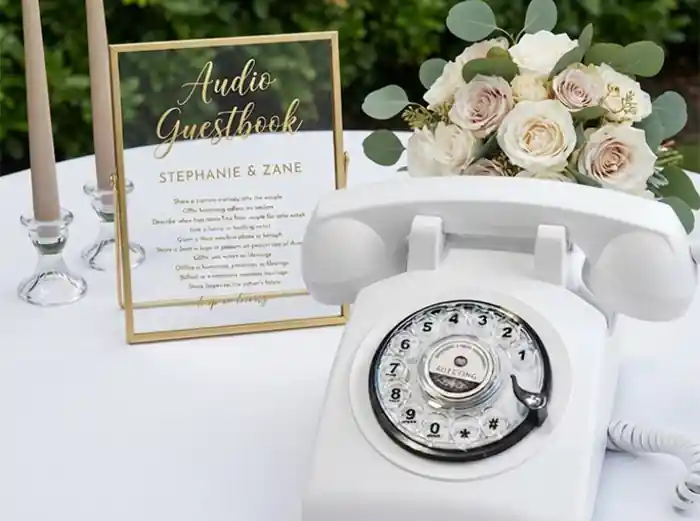 AudioLibro Teléfono Vintage para Bodas
