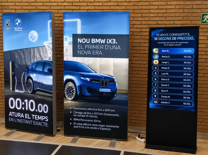 Escaparate BMW con ranking de precisión