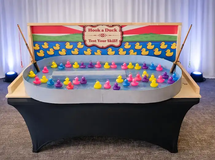 Juego Hook a Duck de pesca de patitos de feria